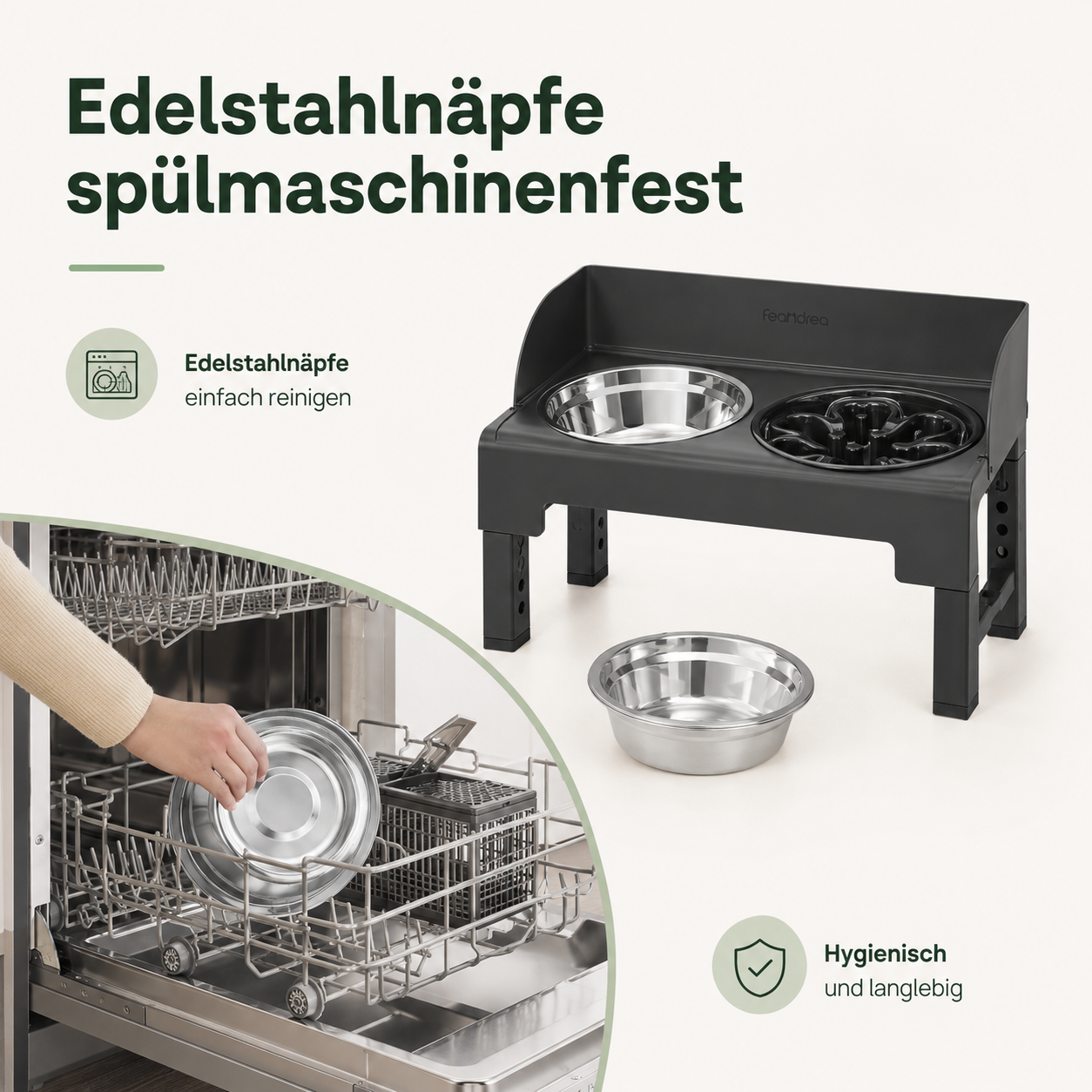Höhenverstellbarer Futternapf – Für eine gesunde Fresshaltung